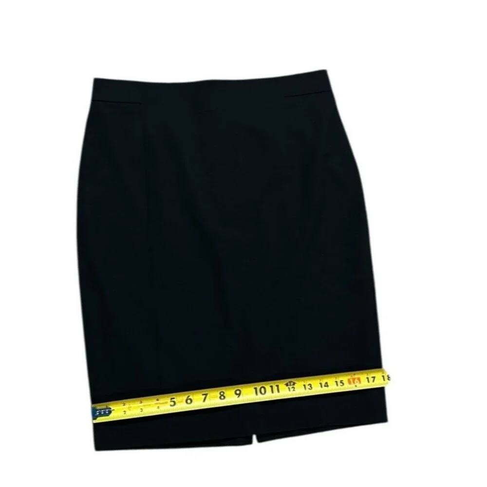 NWT Ann Taylor skirt 8P Knee Length Black corpcore classic business office wear